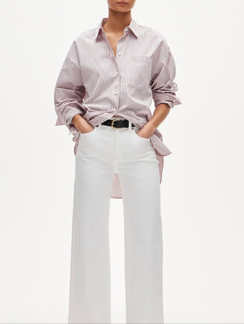 J.Crew Slim Wide-Leg High Rise Super Stretch Women’s Jeans in White